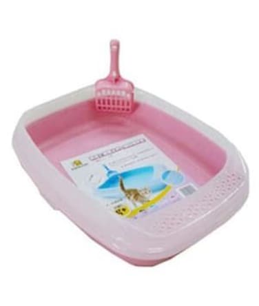 NutraPet Cat Toilet Little Cat Litter  Box Pink 46*36.6*11 cm
