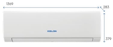 Kelon Wall- Mounted 3 Ton Split Rotary Compressor, T3 Cooling, LED Display, Auto Restart, Long Air Flow Distance,  R410 Refrigerant  Air Conditioner KAS-36CF  - Best For Home &amp; Office (No Installation)