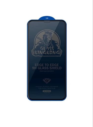 WK DESIGN KINGKONG 3D Privacy Glass Screen Protector for iPhone 13, 9H Hardness, Full Coverage, Anti-Scratch, Anti-Fingerprint, Black
