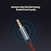 Audio Cable Aux Cable 1M Braided Male to Male Stereo Auxiliary Aux Jack Compatible for iPhone, iPad, Samsung Smartphones, Tablets Car Home Stereos, Beats Bose Sony Speaker (PCA42)