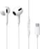 Type C Headphone, USB C Wired Earbuds with Microphone &amp; Volume Control, In-ear Headphones for iPhone 15 Pro Max, iPad Pro/Air, Samsung (White)
