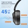 EarFun Wave Pro Active Noise Canceling Headphones, Over Ear Headphones Wireless Headphones, LDAC Hi-Res Sound Bluetooth Headphones, 5 Mics AI Clear Call, 80H Playtime, Multipoint Connection, Custom EQ