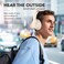 Anker Q20i Hybrid Active Noise Cancelling Headphones, Wireless Over-Ear Bluetooth, 40H Long ANC Playtime, Hi-Res Audio, Big Bass, Customize via an App, Transparency Mode