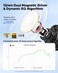 SoundPEATS PearlClip Pro Open-Ear Earbuds with LDAC &amp; Hi-Res Audio, Bluetooth 6.0 Clip On Headphones, IPX5 Waterproof, Wireless Earbuds with 24 H Playtime, APP Control for Running/Cycling/Fitness