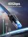 UGREEN Ethernet Cable 1M Cat 8 Internet Network Cable Flat Braided Shielded 40Gbps 2000MHz RJ45 Cord Compatible with Router Modem Xbox Gaming Switch PS5 PS4 PC TV Mac Laptop