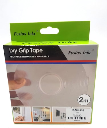 Strong Adhesive Double Tape Lvy Grip Tape Reuseable, Washable, Removeable Glue Tape 2 Meter