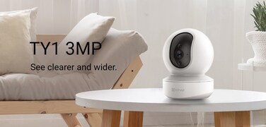 TY1 3MP - 2K Smart Wi-Fi Pan &amp; Tilt Camera