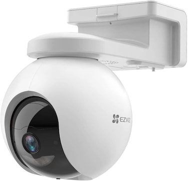 Ezviz HB8 2K+ Battery-Powered Pan &amp; Tilt Wi-Fi Camera, 2K Resolution, 360&deg; Panoramic Coverage, Two-Way Talk, Active Defense, H.265 Video Compression, White   CS-HB8 (4MP)
