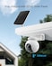 EZVIZ 2K Security Camera Outdoor Wireless, 360&deg; PTZ Auto Tracking, Color Night Vision,WiFi Camera Surveillance Exterieur Home, Human Detection, Two Way Audio, Alexa,10400mAh, CB8 Kit with Solar Panel