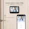 EZVIZ HP4 Wirefree Peephole Door Viewer Camera with Built in Doorbell, 1080p 4.3" Color Screen, Rechargeable Battery, Two-Way Talk, Night Vision, H.265 Video Tech, Ultra-wide-angle View, MicroSD Card