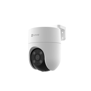 H8C 4G 2K Pan &amp; Tilt 4G Camera with Auto-Tracking, 2 Way Talk, Color Night Vision, Active Defense with Siren &amp; Strobe Light, Weatherproof, H.265 Video, Supports MicroSD Card, White