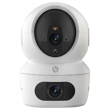H7C Dual 2K &amp; 2K Dual-Lens Pan &amp; Tilt Wi-Fi Camera, Two-Way Talk, Smart Color Night Vision, AI-Powered Human Shape Detection, Co-Detection for Auto Smart Tracking, Supports MicroSD Card (Upto 512 GB)