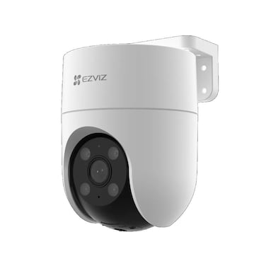 Ezviz 3MP Outdoor Pan/Tilt PoE Camera   Smart Night Vision   360&deg; Coverage   Auto-Tracking   AI Human Detection   Weatherproof Design   Supports MicroSD Card(Upto 512 GB)   White, H8c PoE 2K
