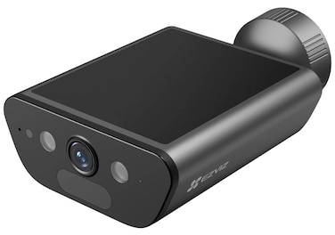 EB5 4K Solar Security Camera Outdoor Wireless 2-IN-1 Built-in Solar Panel, Color Night Vision, Human Detection, Vehicle Detection, Two Way Audio, Weatherproof, Alexa Compatible, Black