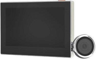 EZVIZ HP2 Digital Peephole 1080P Wireless Video Peephole with 4.3" Color Screen, 146&deg; Wide Angle View, 2200mAh Rechargeable Battery, WiFi 2.4GHz, Silver