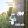 Ezviz HB90 Dual Kit, 2K+ &amp; 2K+ Dual Lenses, Always-On Video Mode 2.0, 360&deg; Panoramic View, Two-Way Talk, Weatherproof, 10400mAh Battery, 8W Solar Panel, White   CS-HB90/SP-R100(4MP+4MP)