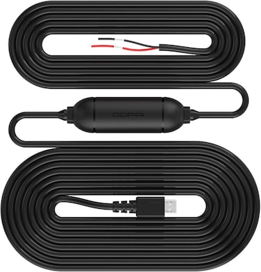DDPAI Hardwire Kit, Compatible with Mini Pro, Can Step Down The Voltage from The Car Battery's 12V to 5V 2A, Enabling 24 Hours Parking Monitor