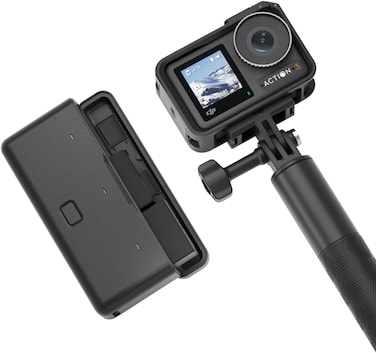 DJI Osmo Action 3 Adventure Combo Waterproof Action Camera With 4K HDR 10-Bit Color Depth HorizonSteady Cold Resistant &amp; Long-Lasting Extension Rod Vlogging Camera For YouTube