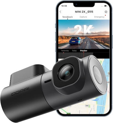 DDPAI 2K Dash Cam for Cars Front, 1440P Dashcam Car Dash Camera 360&deg; Rotatable with Night Vision 24H Parking Monitor 5G Wifi G-Sensor ADAS Loop Recording App Control Max Support 256G, MINI2X
