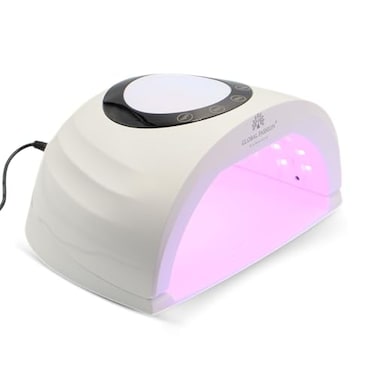 Global Fashion 2-in-1 UV/LED Nail Dryer Lamp - 288W, Ultra Fast Curing, Smart Sensor, Multiple Timer Settings, Salon Quality Results at Home - GF-D03 (White)