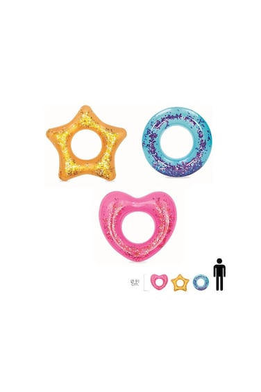 Bestway Glitter Fusion Swim Ring Asst 91cm