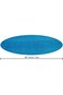 Bestway Fast Set Round Solar Pool Cover for Inflatable Ring Above Ground Pools, 2.44m