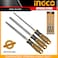 INGCO 3 PCS STEEL FILE SET HKTFS1308 - High-Quality 3-Piece Steel File Set for Precision Filing, Durable and Versatile, Ideal for Metal, Wood, and DIY Applications