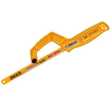 INGCO MINI HACKSAW FRAME 12&#39;&#39; MHHF1504 - Compact 12-Inch Mini Hacksaw Frame, Durable Steel Construction, Ergonomic Handle, Ideal for Precision Cutting