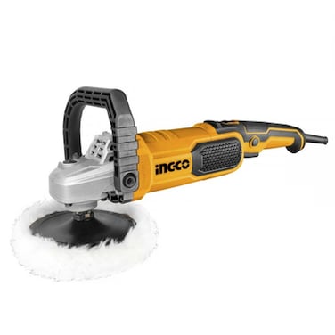 INGCO AP140016 Polisher &ndash; 1400W high-performance, variable speed tool for auto detailing, paint restoration &amp; surface finishing. Ergonomic design for pro use.