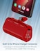 Moxedo Capsule 5000 mAh Mini Power Bank 20W Portable Charger Built-in USB-C Connector with Kickstand Compatible for Samsung Galaxy S21 Ultra 5G S20 FE Note 20/10, iPad Pro 2018 and Mac Book (Red)