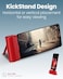 Moxedo Capsule 5000 mAh Mini Power Bank 20W Portable Charger Built-in USB-C Connector with Kickstand Compatible for Samsung Galaxy S21 Ultra 5G S20 FE Note 20/10, iPad Pro 2018 and Mac Book (Red)