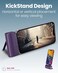 Moxedo Capsule 5000 mAh Mini Power Bank 20W PD Fast Charging Portable Charger with Built-in Lightning Connector with Kickstand Compatible for iPhone 14/14 Pro Max/13/12/11/X/8/7/6 Plus (Purple)
