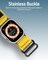 Moxedo MX23 Rugged Strap Breathable Nylon Braided Sports Band Compatible with Apple Watch Band Series 8/7/6/5/4/3/2/1/SE Ultra Woven Loop Design for 44mm/45mm/49mm (Yellow)
