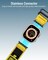 Moxedo MX23 Rugged Strap Breathable Nylon Braided Sports Band Compatible with Apple Watch Band Series 8/7/6/5/4/3/2/1/SE Ultra Woven Loop Design for 44mm/45mm/49mm (Yellow)