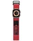 Moxedo MX23 Rugged Strap Breathable Nylon Braided Sports Band Compatible with Apple Watch Band Series 8/7/6/5/4/3/2/1/SE Ultra Woven Loop Design for 44mm/45mm/49mm (Red)