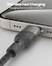 Moxedo 4 in 1 Charging Cable 60W Power Delivery Interchangeable USB-A/USB-C to USB-C/L 1.2 Meters Braided Nylon Cable Compatible for Android/iPhone 15/14/13/12/11 Pro Max, iPad (Black)
