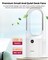 Moxedo Desktop Bladeless Fan Mini Cooling Fan with 6-Speed Options, USB Rechargeable Battery, LED Digital Display, Personal Portable Cordless Fan for Desk Home, Office, Bedroom