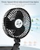 Moxedo Desktop Mini Fan, Oscillating Cordless/Wireless Fan, Wall Mount Foldable Fan Stand with Built-in Phone Holder - USB Rechargeable Battery with 3-Speed options for Home Office Travel