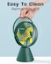 Moxedo Mini Portable Fan Desktop Portable, 5 Blades Strong Wind, 3 Adjustable Speed Auto Rotation,USB Rechargeable Battery with Solid Fragrance Pad (Green)