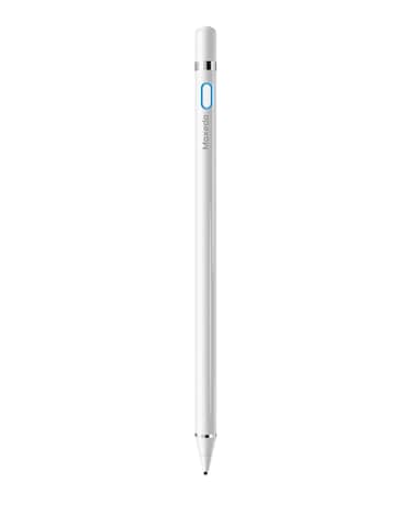 Moxedo Touch Pixel Pen Universal Active Stylus Pen Capacitive Rechargeable Compatible for iPad/Pro/Air/Mini/iPhone/Samsung/Lenovo/IOS/Android and other Smartphone Device (White)