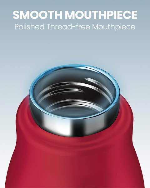 Moxedo Vacuum Flask Stainless Steel Double Wall Vacuum Insulated for Hot and Cold BPA Free 500ML Leak Resistant for Gym, Home, Office, Outdoor and Work (Red)