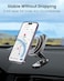 Moxedo Magnetic Car Phone Holder Foldable Adjustable One-Handed Operation Aluminum Alloy 360&deg; Rotation with Metal Plate for All Smartphone