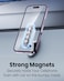 Moxedo Magnetic Car Phone Holder Foldable Adjustable One-Handed Operation Aluminum Alloy 360&deg; Rotation with Metal Plate for All Smartphone