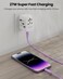 Moxedo CavoX Pro USB-C to Lightning Silicone Cable 27W PD Fast Charge and Data Sync Compatible for iPhone 14/13/12/11 Pro Max X/XS/XR 8 7 6s Plus SE (Purple, 1.2m)
