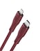Moxedo CavoX Pro USB-C to Lightning Silicone Cable 27W PD Fast Charge and Data Sync Compatible for iPhone 14/13/12/11 Pro Max X/XS/XR 8 7 6s Plus SE (Maroon, 2m)