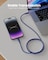 Moxedo CavoX Pro USB-C to Lightning Silicone Cable 27W PD Fast Charge and Data Sync Compatible for iPhone 14/13/12/11 Pro Max X/XS/XR 8 7 6s Plus SE (Blue, 2m)