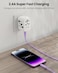 Moxedo CavoX Pro USB-A to Lightning Silicone Cable 2.4A Fast Charge and Data Sync Compatible for iPhone 14/14Pro/13/13Pro/12/11/11Pro/11Max/ X/XS/XR/XS Max/8, iPad (Purple, 1.2m)