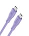 Moxedo CavoX Pro USB-C to USB-C Silicone Cable 60W PD Fast Charge and Data Sync Compatible for iPhone15/ MacBook Pro 2020, iPad Pro 2020, iPad Air 4, Samsung Galaxy S23+/S23 Ultra (Purple, 1.2m)