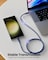 Moxedo CavoX Pro USB-C to USB-C Silicone Cable 60W PD Fast Charge and Data Sync Compatible for iPhone15/ MacBook Pro 2020, iPad Pro 2020, iPad Air 4, Samsung Galaxy S23+/S23 Ultra (Blue, 2m)