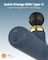 Moxedo Multi-function Muscle Pro Massager Portable Cordless Handheld Percussion Gun Deep Tissue Massager with 4 Interchangeable Massage Heads (Navy Blue)